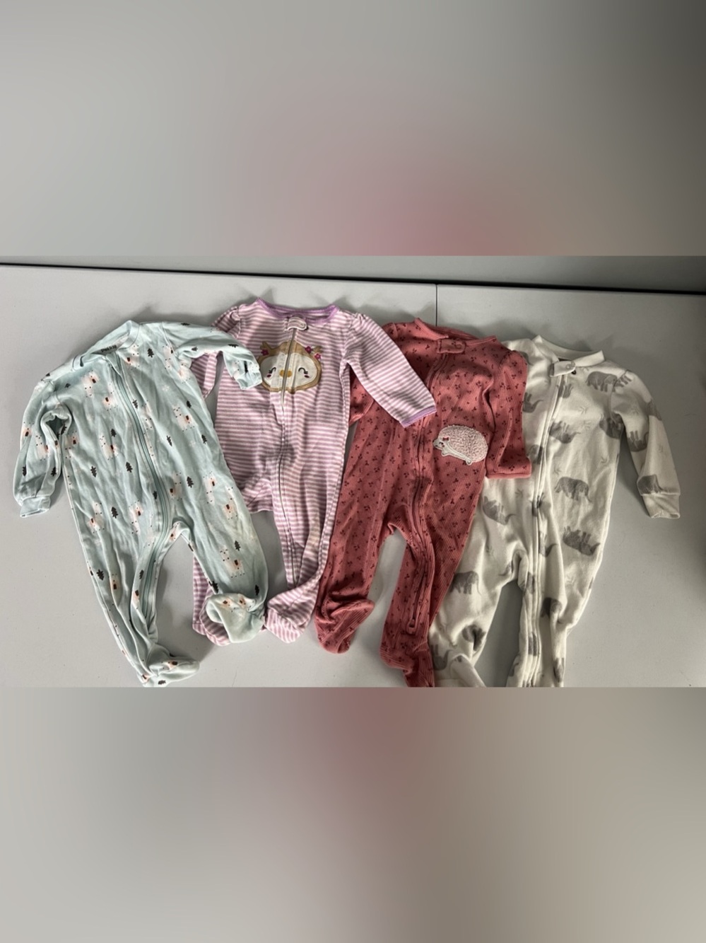 Baby girl 6-9mos sleeper bundle - Pekkle & Carter’s